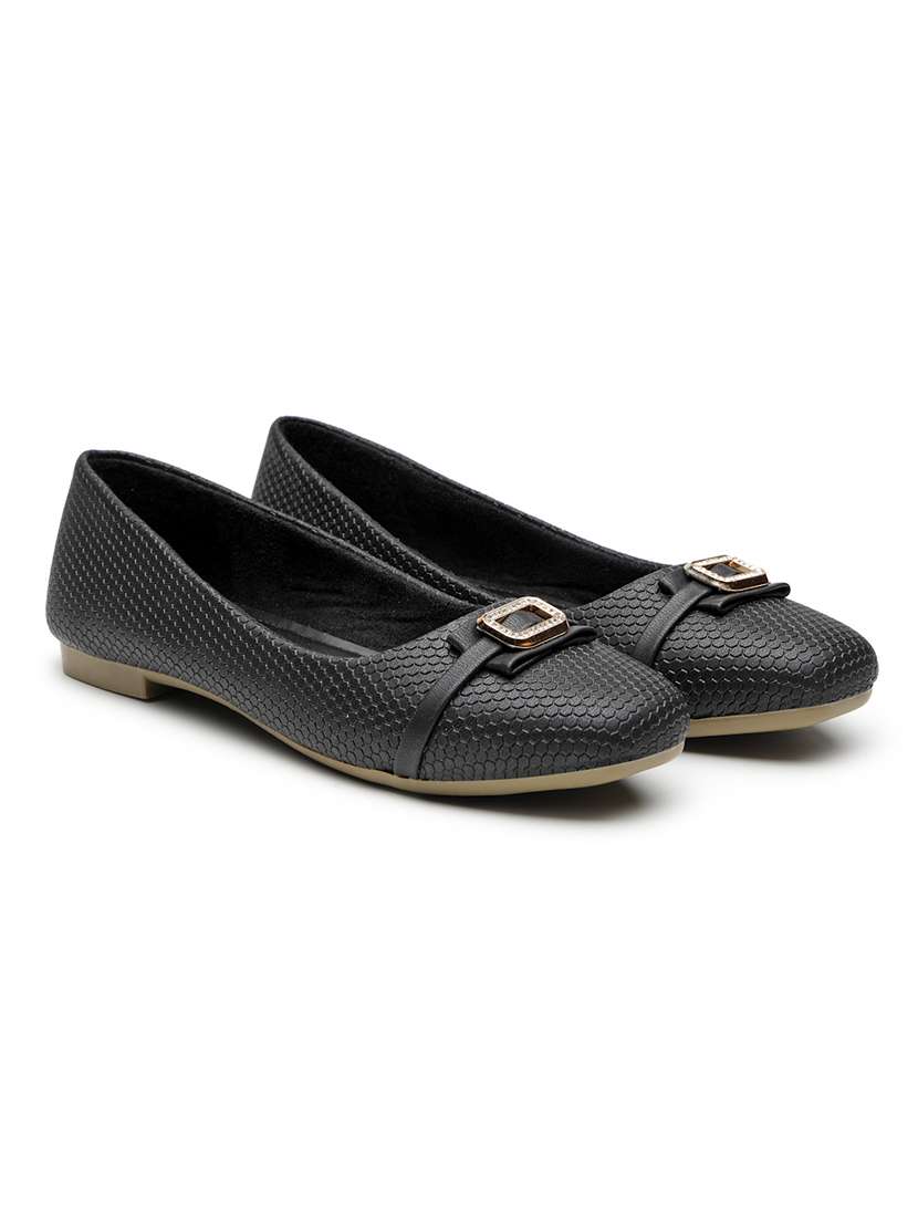 women textured slip on ballerina - 22572212 -  Standard Image - 1