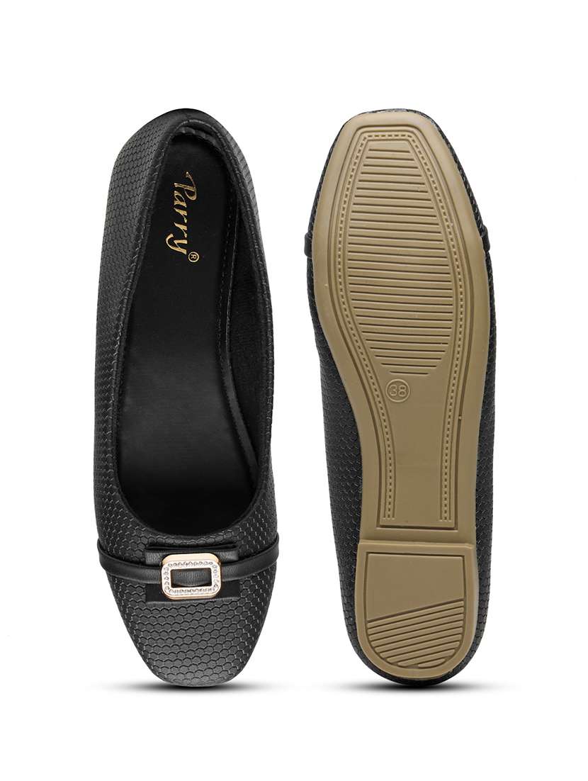 women textured slip on ballerina - 22572212 -  Standard Image - 4