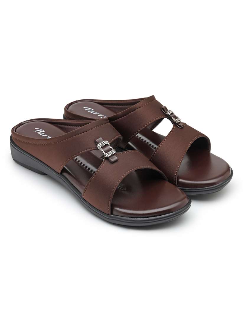 women solid slip on sandal - 22572221 -  Standard Image - 1
