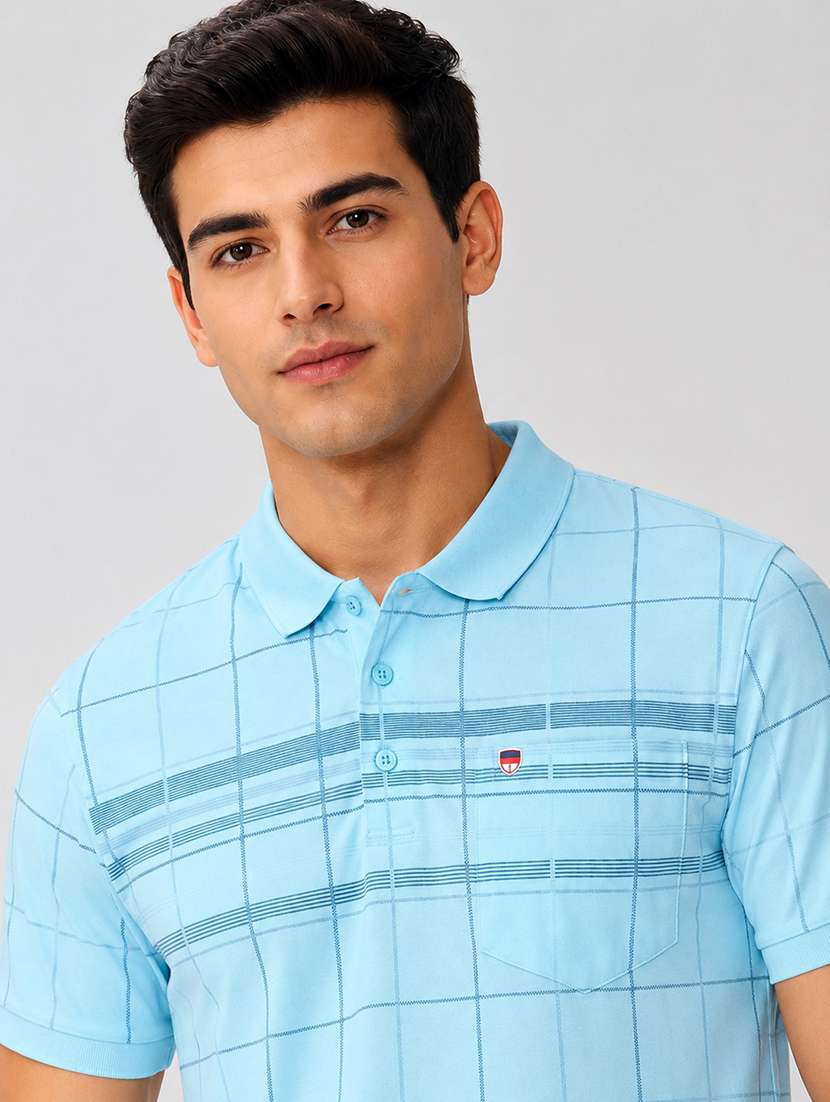men printed short sleeves polo t-shirt - 22572625 -  Standard Image - 1