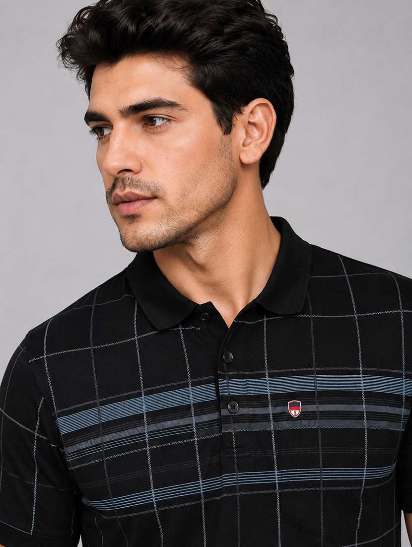 men printed short sleeves polo t-shirt - 22572626 -  Standard Image - 1