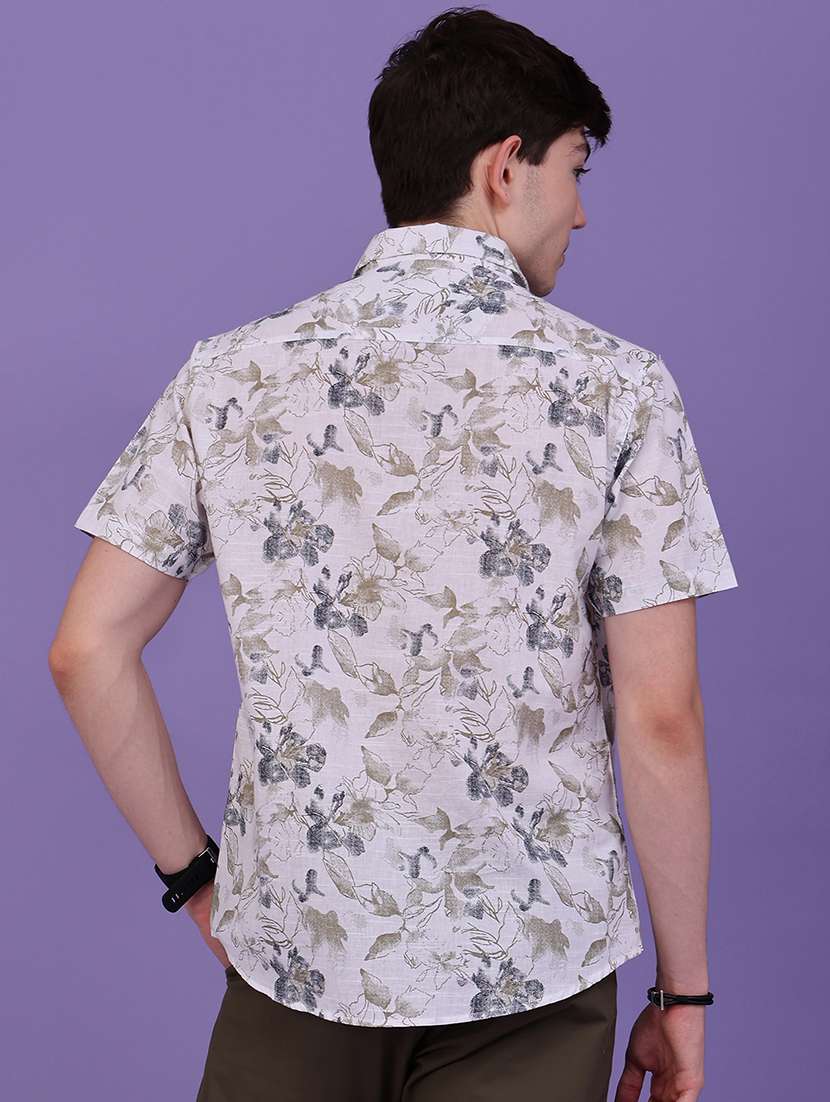 Men Printed Short Sleeve Regular Fit Casual Shirt - 22574220 -  Standard Image - 4