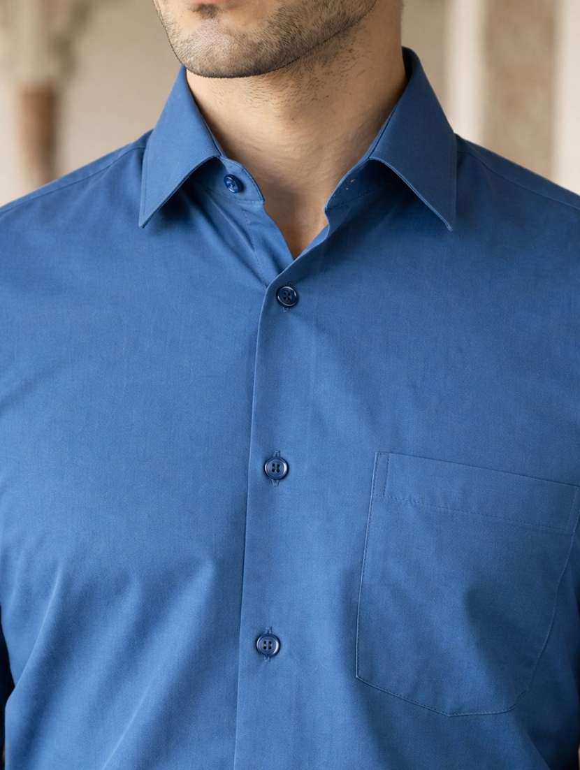 Men Solid Long Sleeves Formal Shirt - 22574294 -  Standard Image - 1