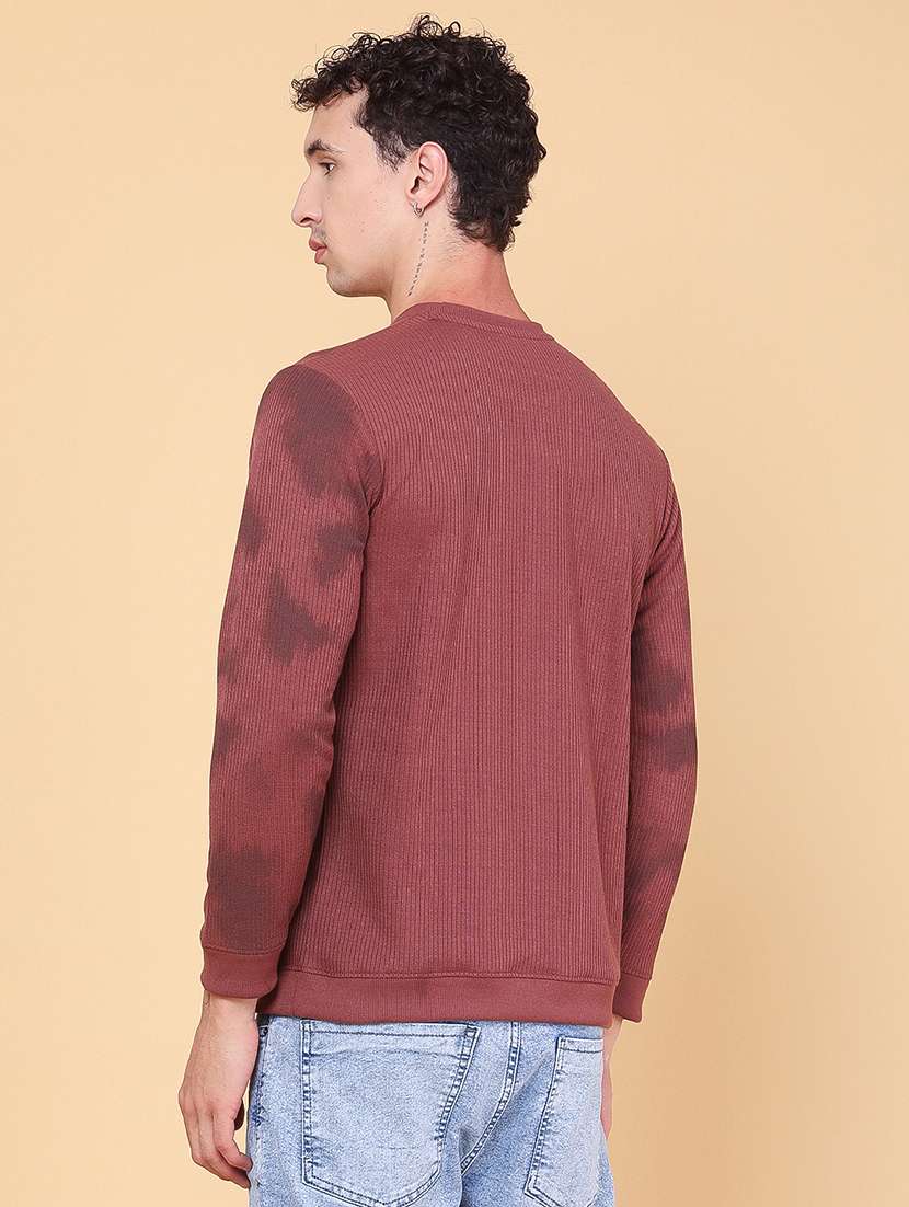 red cotton blend chest print tshirt - 22574620 -  Standard Image - 4