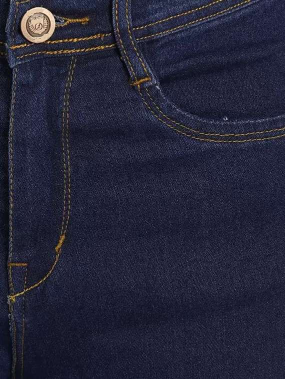 women solid high rise wide leg jeans - 22575200 -  Standard Image - 1