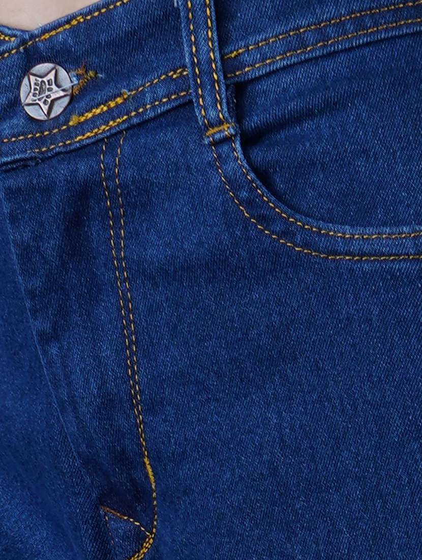 Women Solid Mid Rise Regular Fit Cargo Jeans - 22575201 -  Standard Image - 1