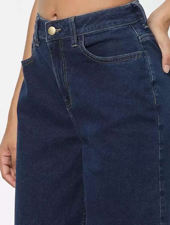 women solid mid rise straight jeans - 22575327 -  Standard Image - 1