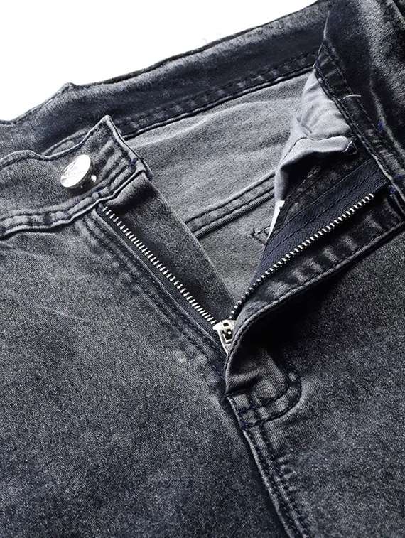 women washed mid rise straight jeans - 22575388 -  Standard Image - 1