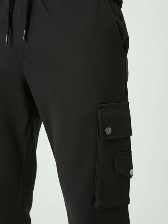 men solid mid rise cargo pant - 22575459 -  Standard Image - 1