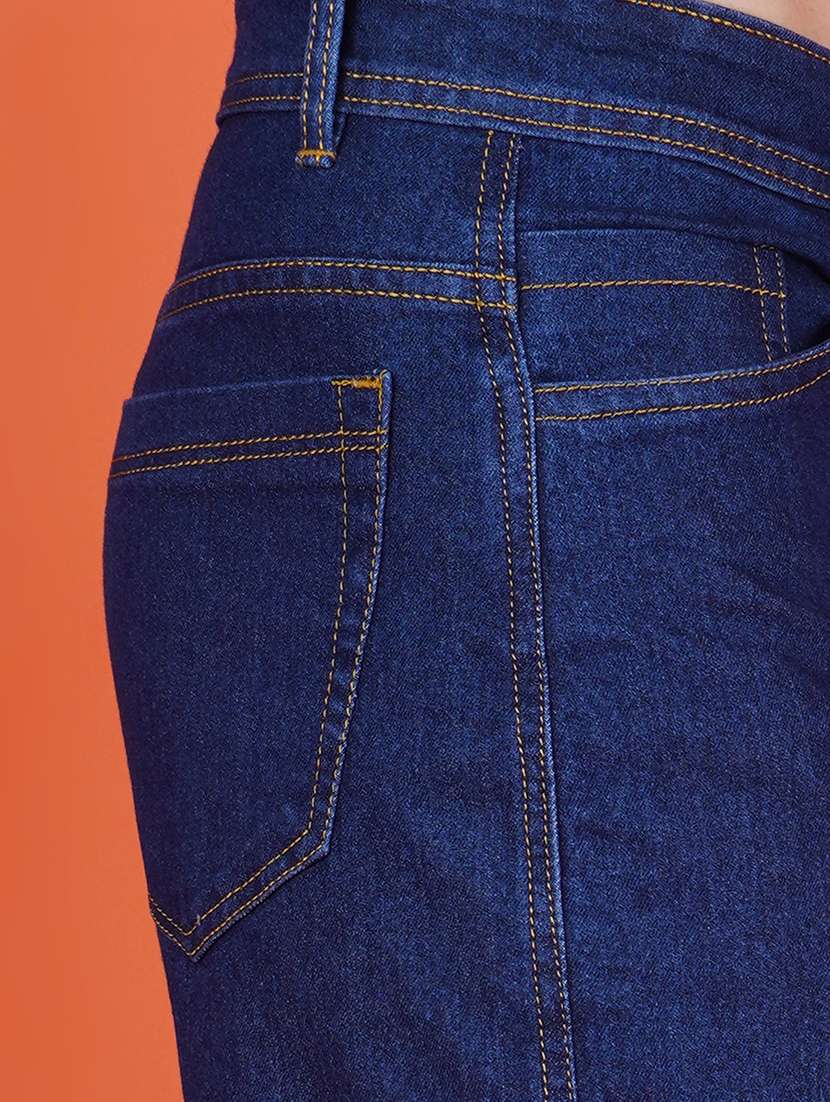 men solid mid rise regular fit cargo jeans - 22575475 -  Standard Image - 1