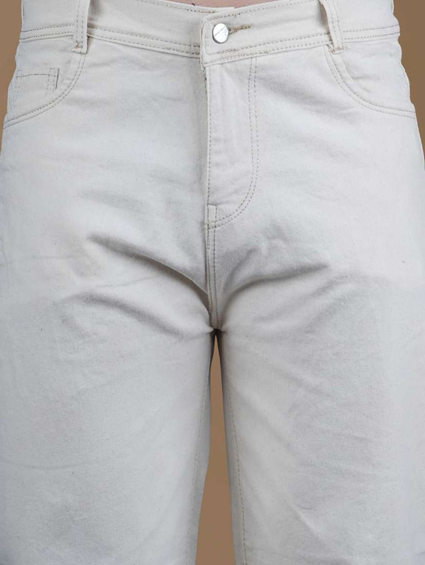 men solid mid rise straight jeans - 22575581 -  Standard Image - 1