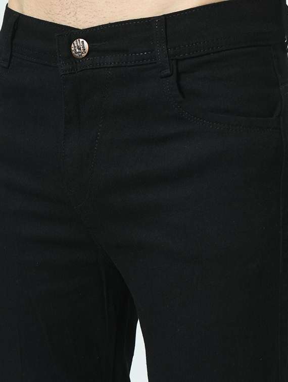 men solid mid rise regular fit cargo jeans - 22575812 -  Standard Image - 1