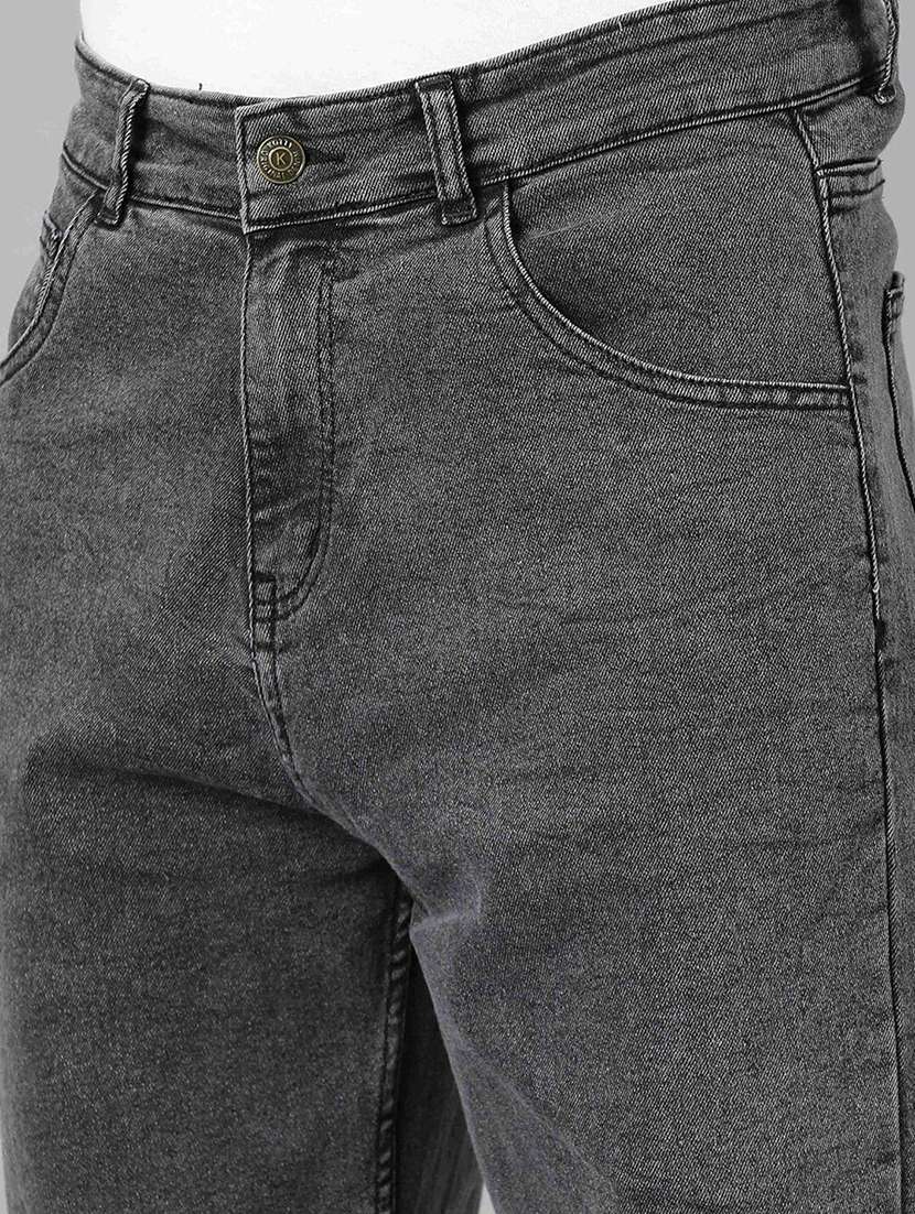 men washed mid rise straight jeans - 22575876 -  Standard Image - 1