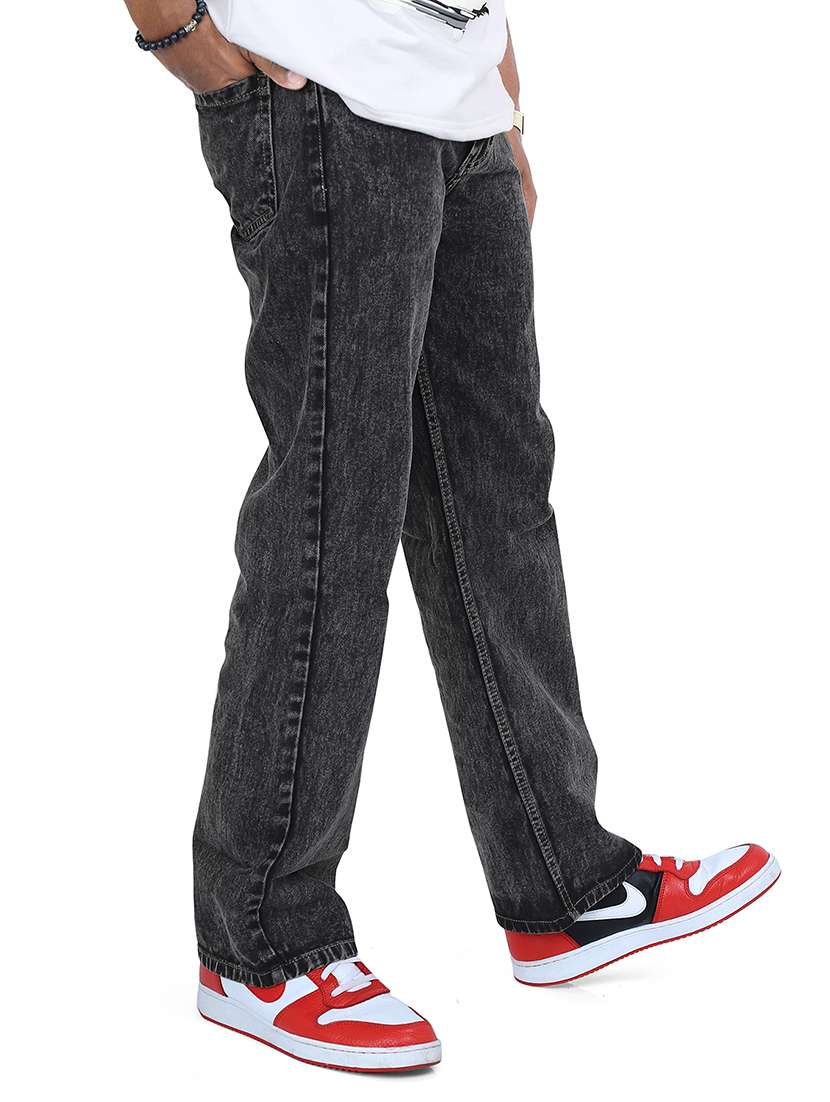 Men Washed Mid Rise Straight Jeans - 22575923 -  Standard Image - 1