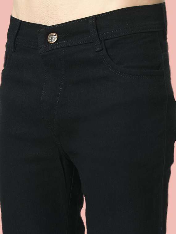 men solid mid rise straight jeans - 22575964 -  Standard Image - 1