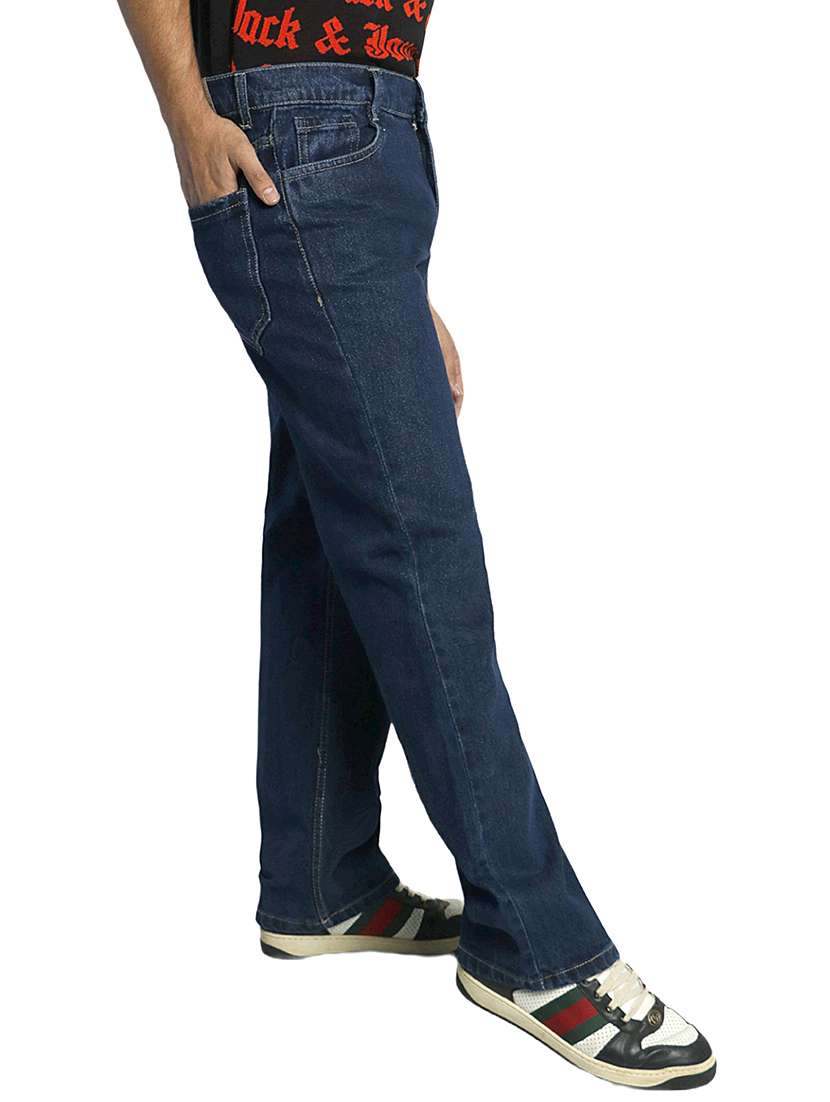 Men Solid Mid Rise Straight Jeans - 22575979 -  Standard Image - 1