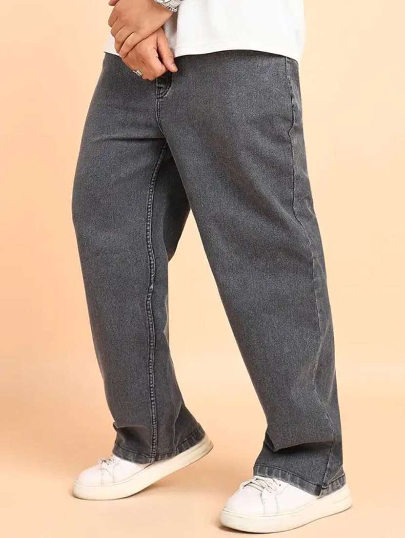 men solid mid rise straight jeans - 22576027 -  Standard Image - 1
