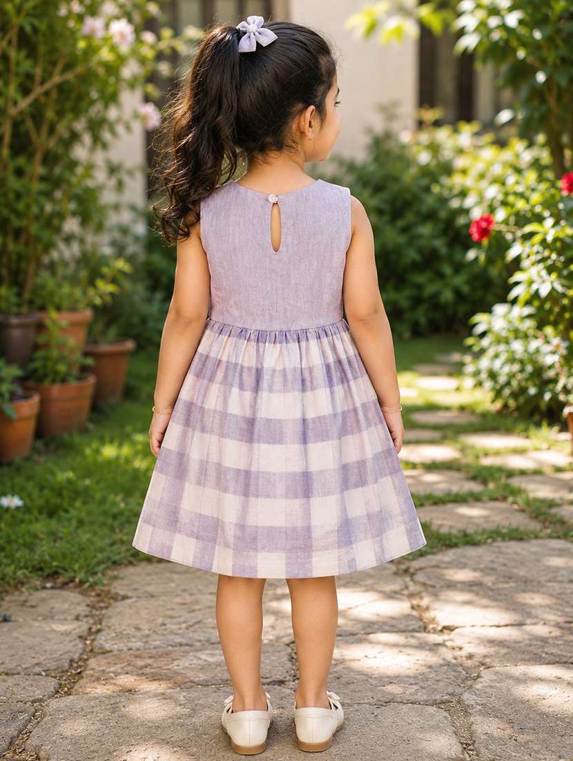 girls printed round neck frock - 22576815 -  Standard Image - 1