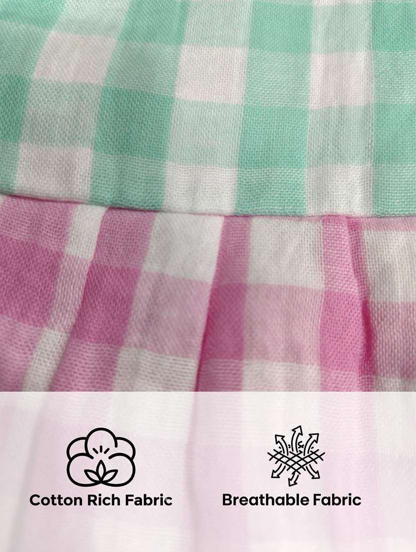 girls printed round neck tiered frock - 22576819 -  Standard Image - 4