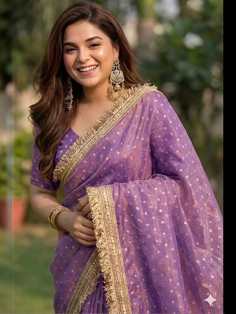 women self design bordered saree with blouse - 22576849 -  Standard Image - 1