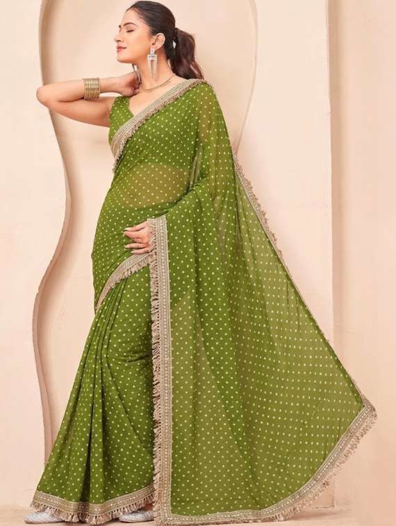 women self design bordered saree with blouse - 22576854 -  Standard Image - 1