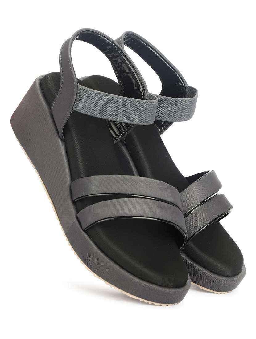 women solid ankle strap wedges - 22576954 -  Standard Image - 1