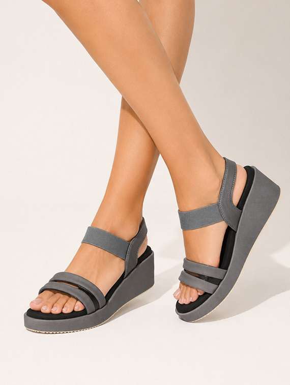 women solid ankle strap wedges - 22576954 -  Standard Image - 4