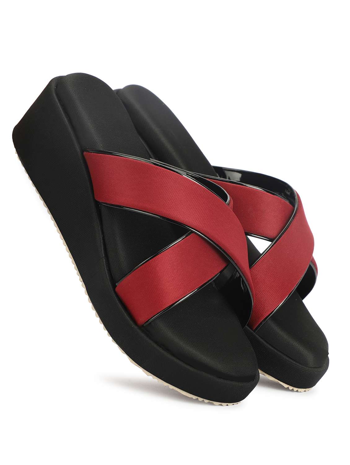 women solid slip on wedges - 22576961 -  Standard Image - 1