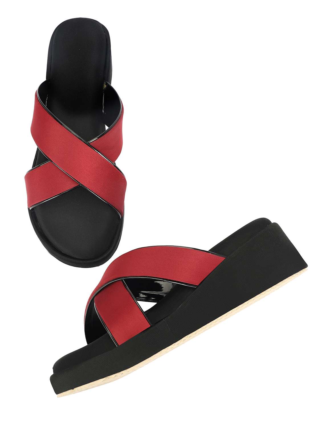 women solid slip on wedges - 22576961 -  Standard Image - 4