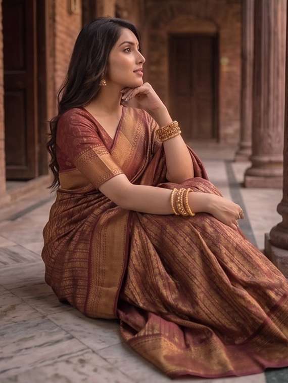 women self design banarasi saree - 22576974 -  Standard Image - 4