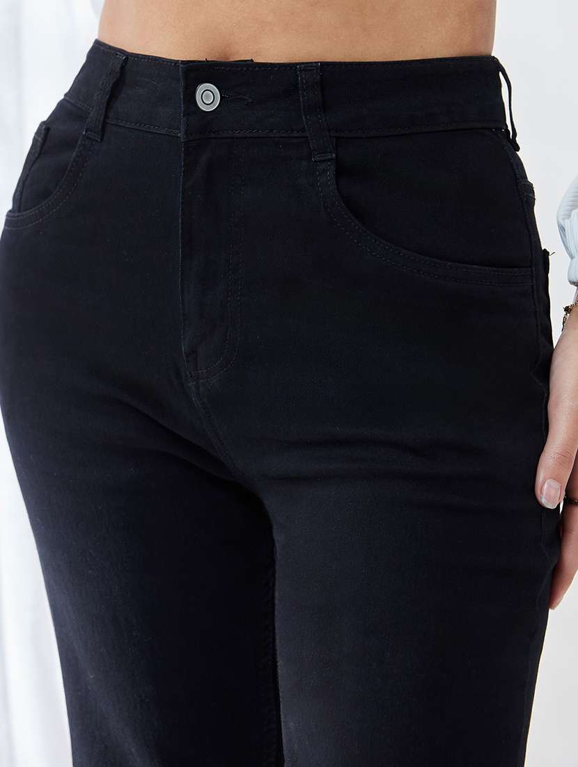 Women Solid High Rise Bootcut Jeans - 22576999 -  Standard Image - 1