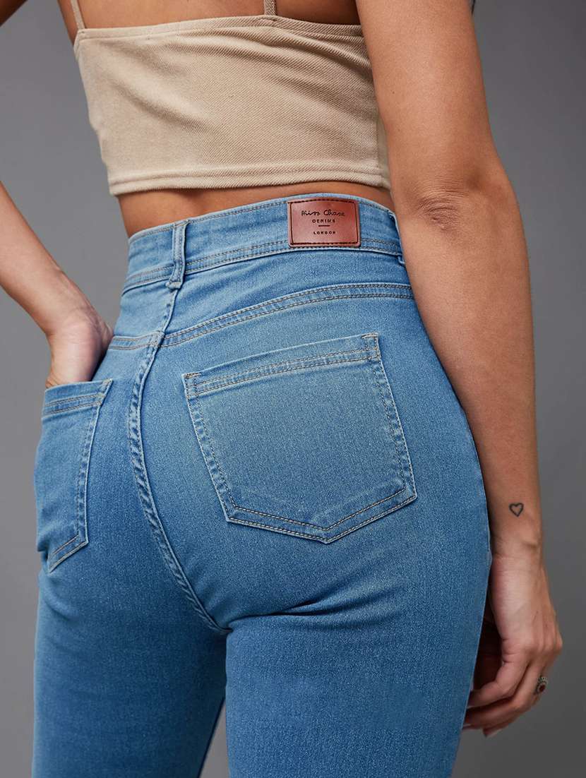 women washed high rise skinny jeans - 22577048 -  Standard Image - 4