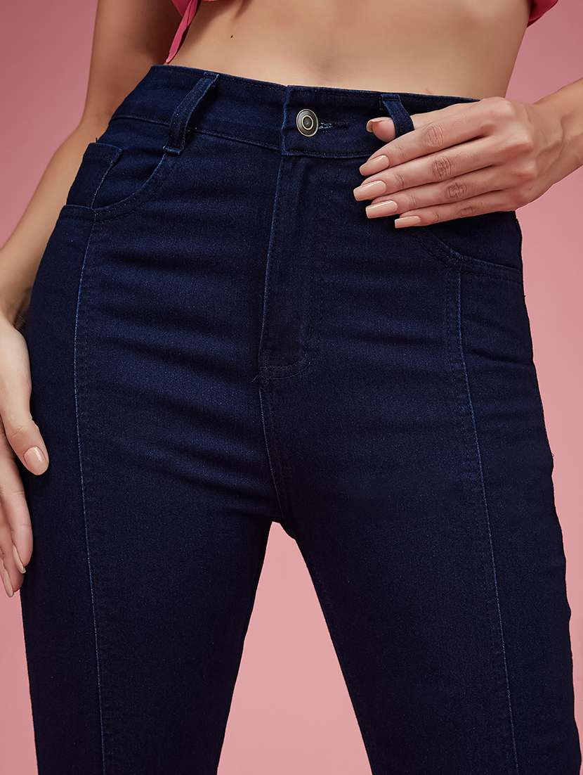 Women Solid High Rise Bootcut Jeans - 22577067 -  Standard Image - 1