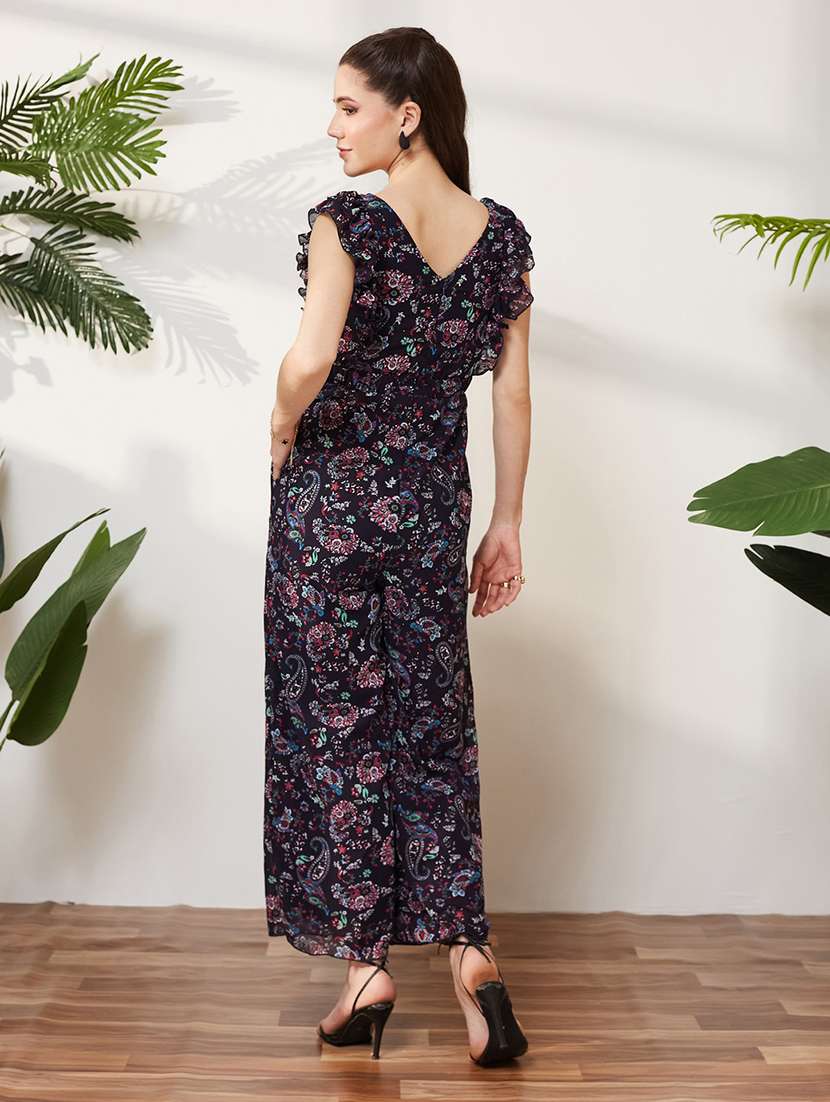 Women Printed Sleeveless Full Leg Jumpsuit - 22577271 -  Standard Image - 4