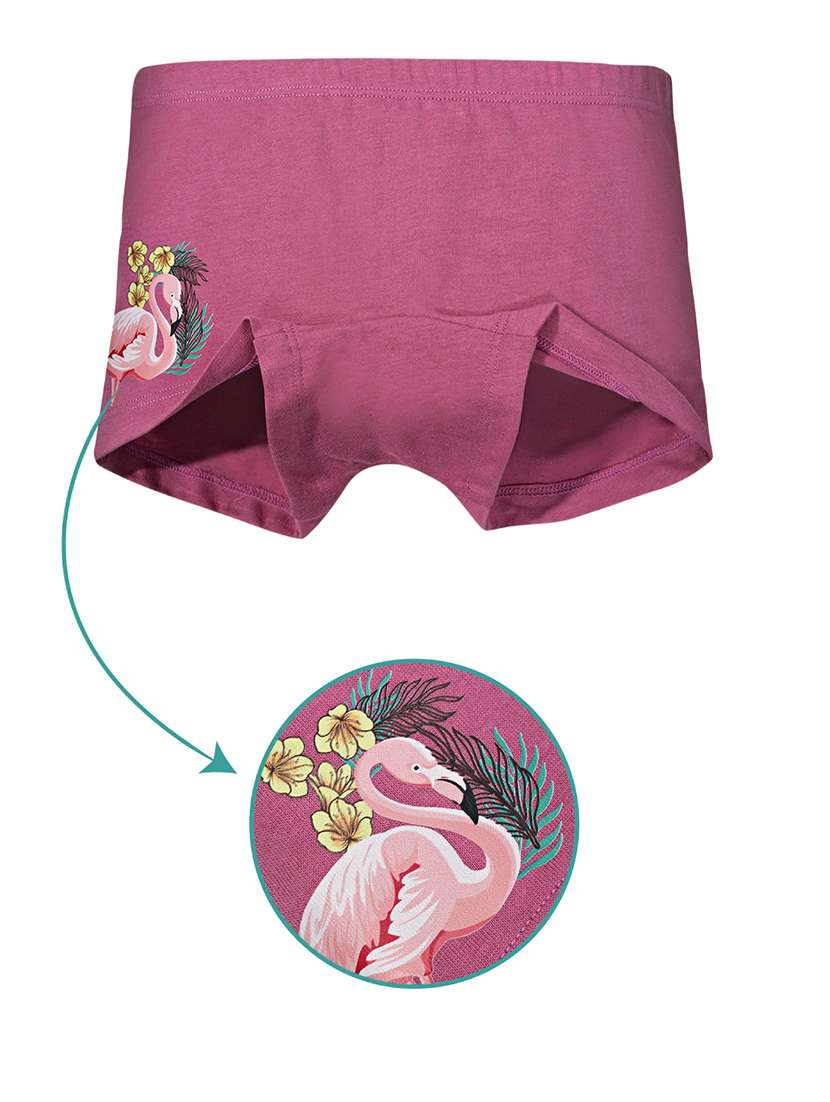 girls pack of 3 printed mid rise bloomers - 22577340 -  Standard Image - 4