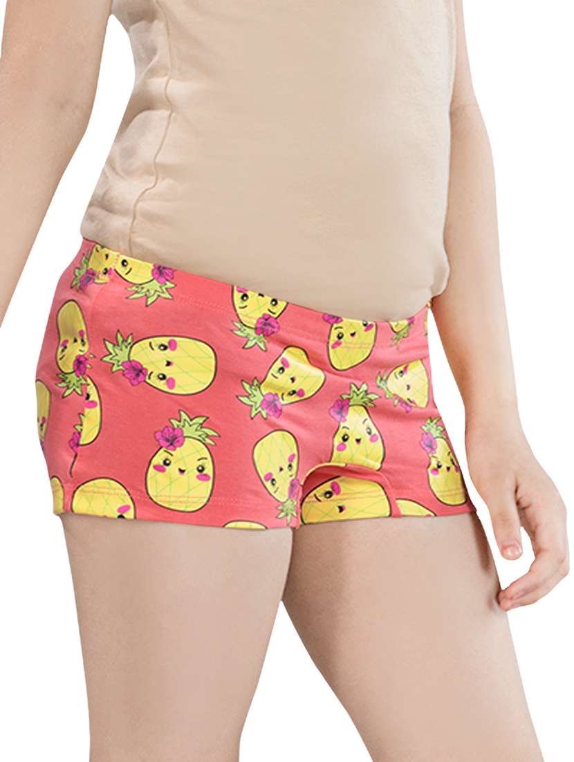 girls pack of 3 printed mid rise bloomers - 22577341 -  Standard Image - 1