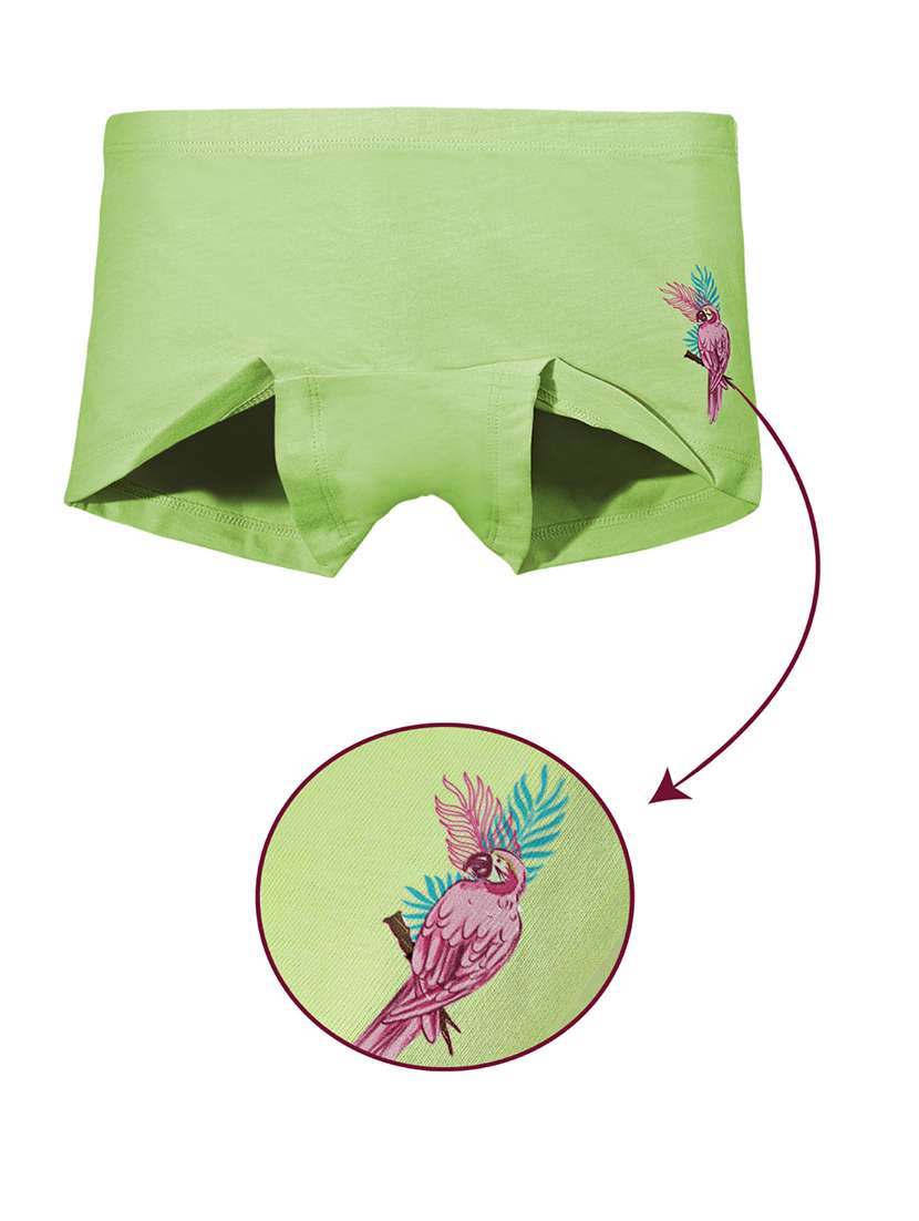 girls pack of 3 printed mid rise bloomers - 22577341 -  Standard Image - 4