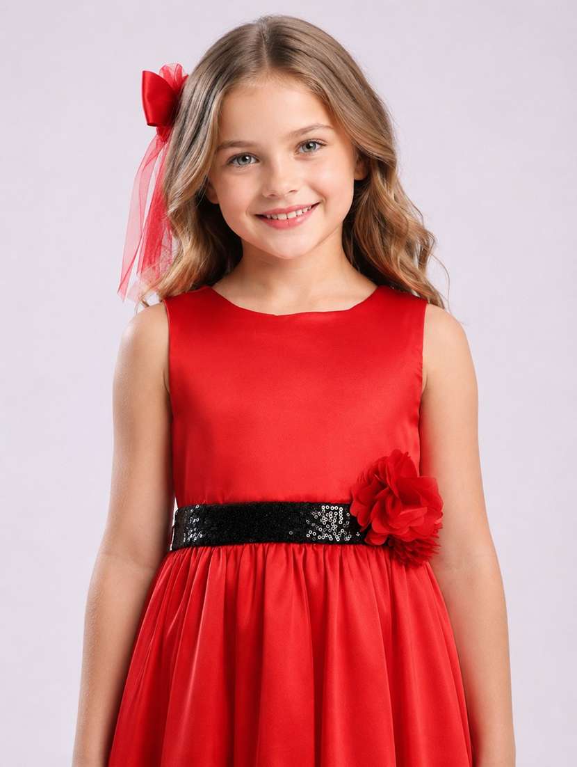 girls sequined sleeveless high low dress - 22577378 -  Standard Image - 1