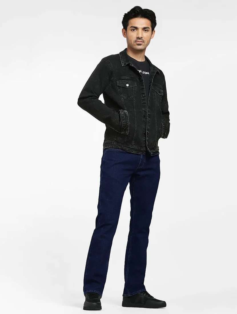 men solid mid rise straight jeans - 22577409 -  Standard Image - 4