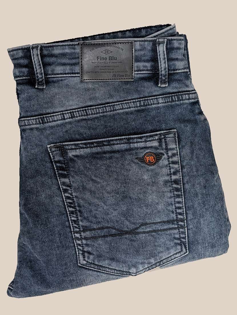 men washed mid rise slim fit jeans - 22577410 -  Standard Image - 4