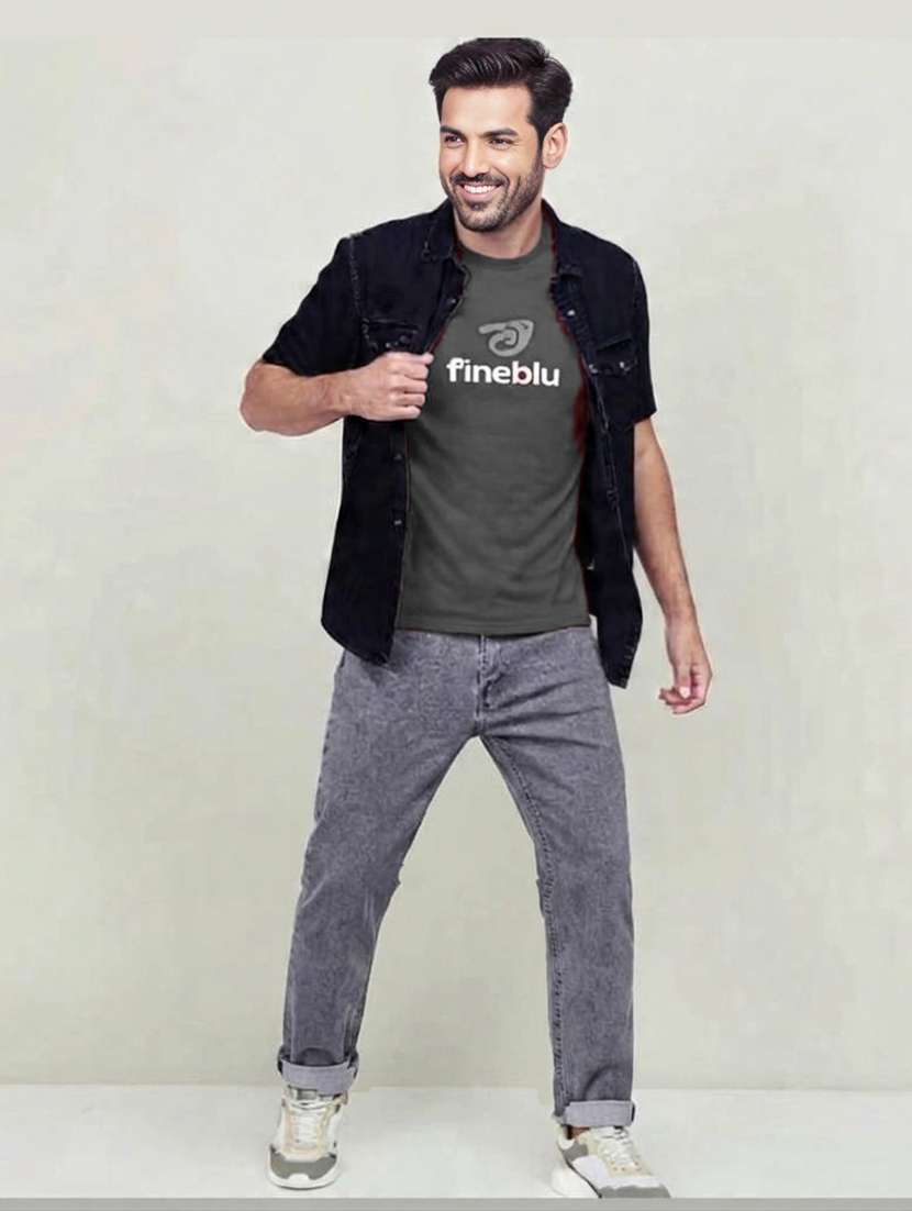 men washed mid rise straight jeans - 22577412 -  Standard Image - 4