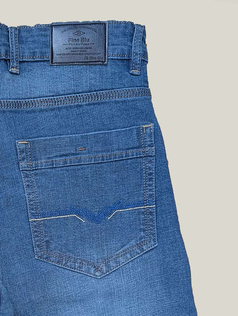 men distressed mid rise straight jeans - 22577415 -  Standard Image - 4