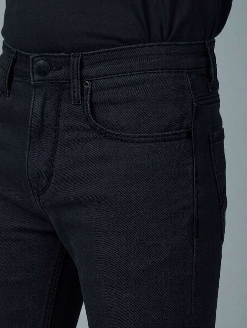 men solid mid rise straight jeans - 22577417 -  Standard Image - 1