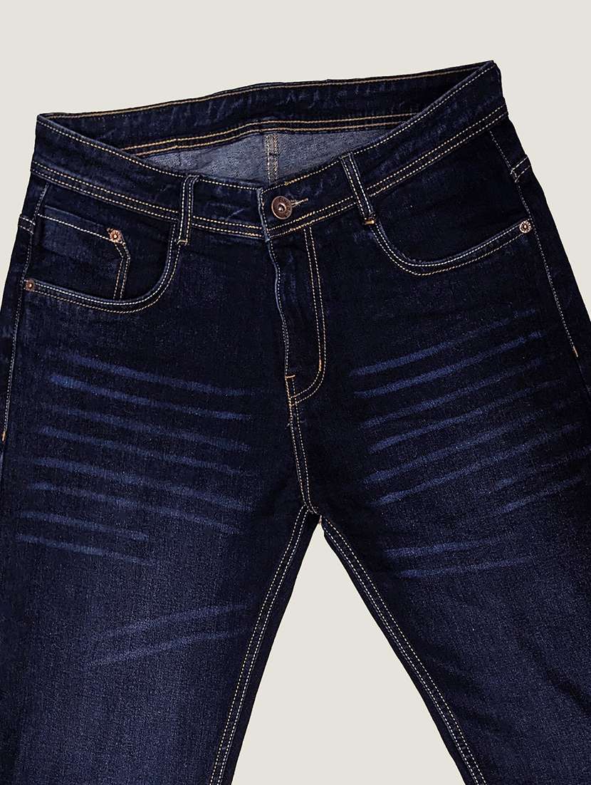 men washed mid rise straight jeans - 22577418 -  Standard Image - 1