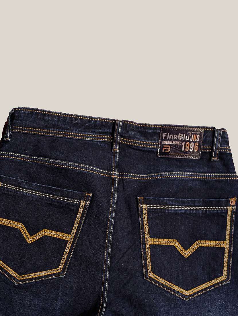 men washed mid rise straight jeans - 22577418 -  Standard Image - 4