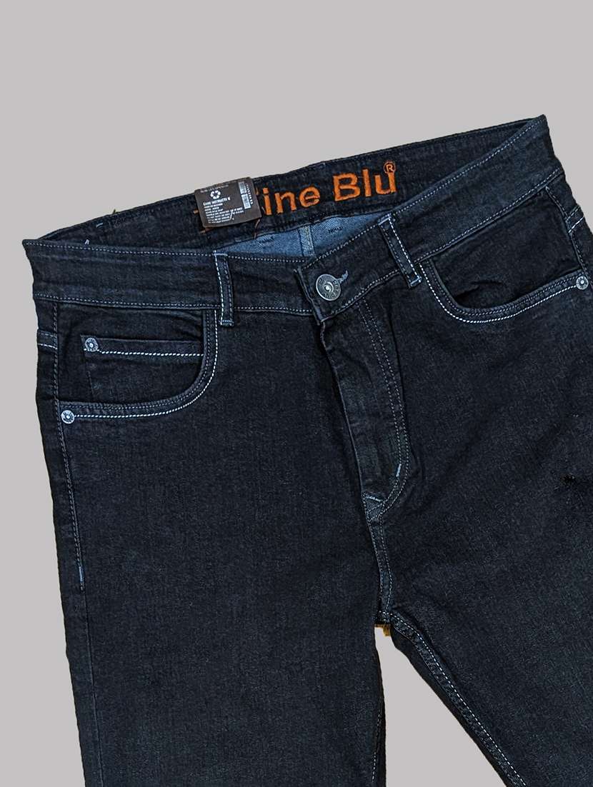 men solid mid rise straight jeans - 22577419 -  Standard Image - 1