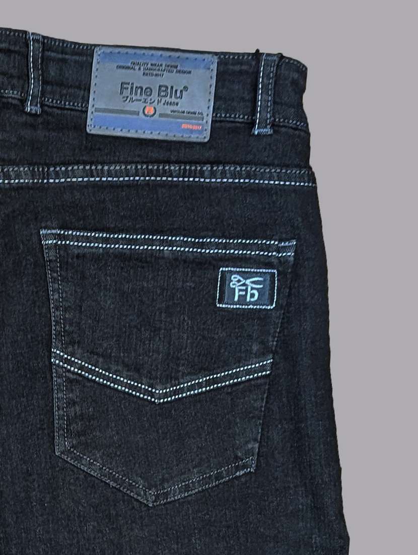 men solid mid rise straight jeans - 22577419 -  Standard Image - 4