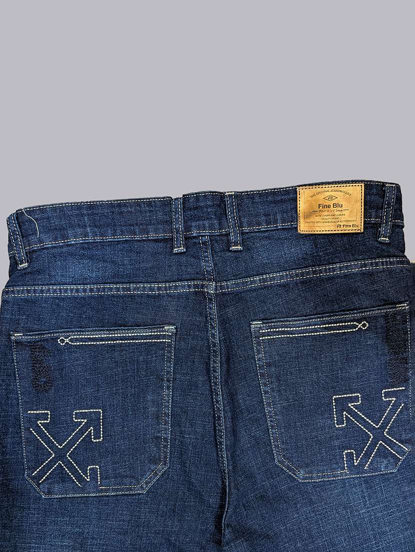 men washed mid rise straight jeans - 22577420 -  Standard Image - 4