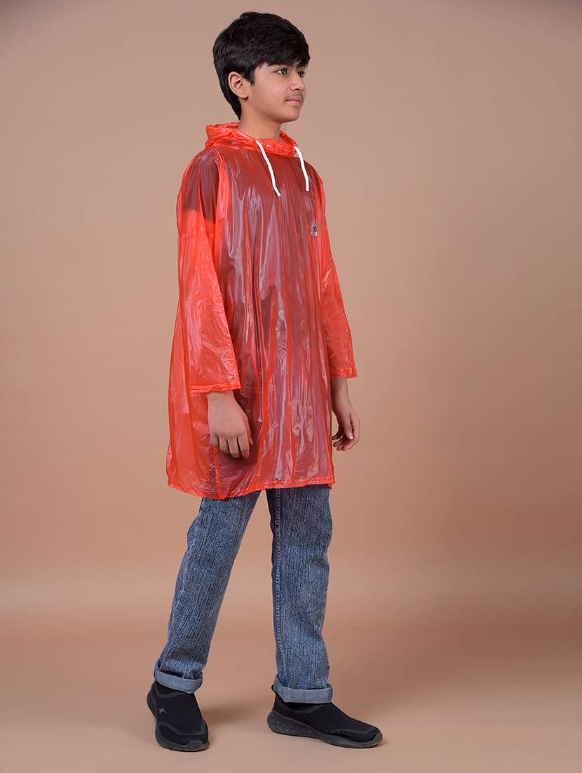kids pack of 2 solid long sleeves hooded raincoat - 22577477 -  Standard Image - 4