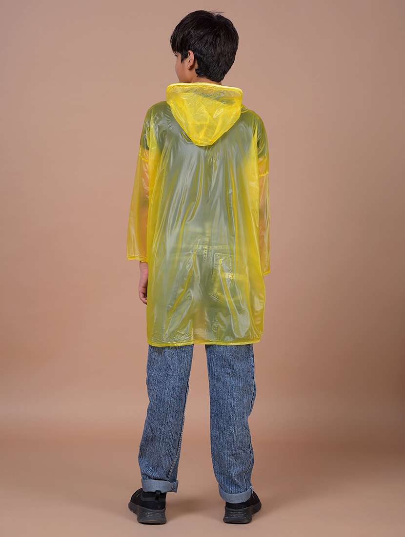 kids pack of 2 solid long sleeves hooded raincoat - 22577480 -  Standard Image - 4